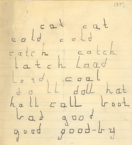 Helen's early writing