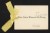 Thumbnail of Calling card from Mrs. John E. De Lany to Helen Keller.