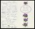 Thumbnail of Card from Lucy Baker to Helen Keller's family in sympathy on her ...