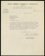Thumbnail of Letter from Alice C. Butler, Executive Director, YWCA of Sydney, ...