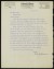 Thumbnail of Letter from Fred D. Warren about his loss of vision and Helen Kel...