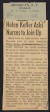 Thumbnail of Article from the Brooklyn Eagle about Helen Keller's report of nu...