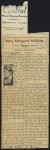 Thumbnail of Article from the Waukegan News-Sun - Letter to Helen Keller in ad...