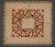 Thumbnail of Linen tribal tablecloth. Tan, yellow and blue design with a cross...