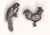 Thumbnail of Two bird-shaped silver pins