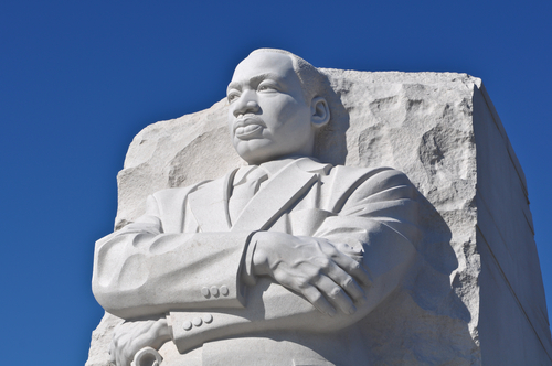 Martin Luther King Statue Monument in Washington, DC.