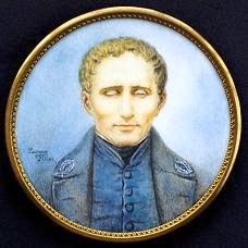 miniature portrait of Louis Braille