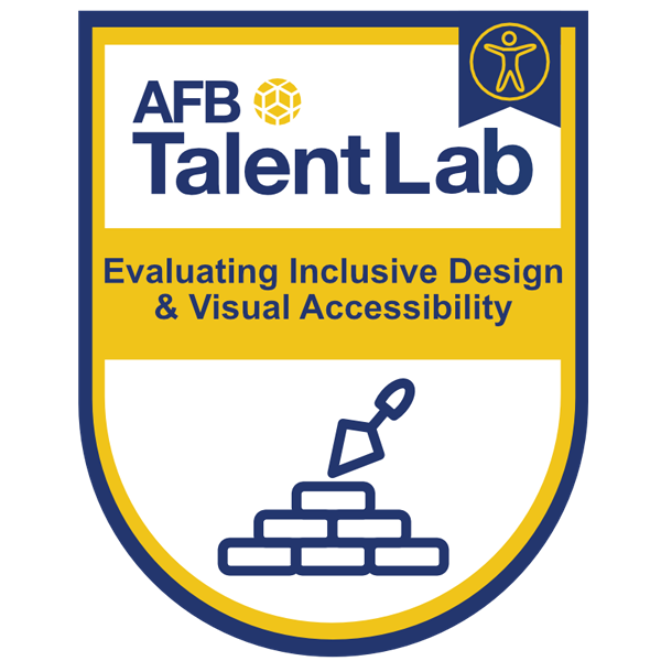 Evaluating Inclusive Design and Visual Accessibility Badge