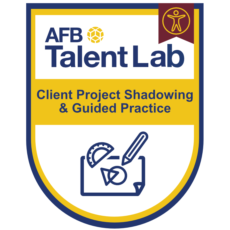 Client Project Shadowing & Guided Practice badge