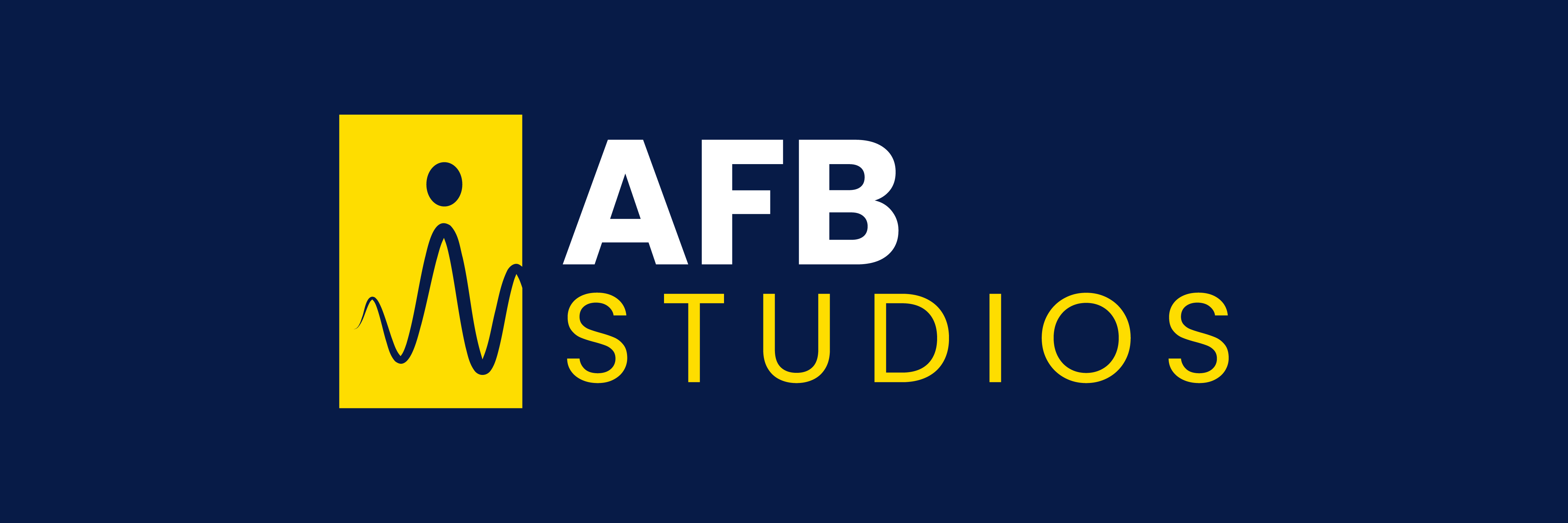 AFB Studios logomark illustrating a soundwave creating the impression of a person.