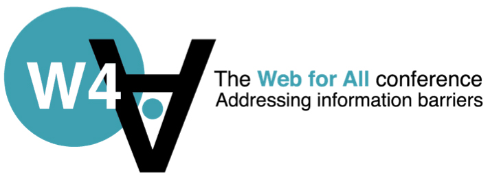 The Web for All Conference logo: addressing information barriers