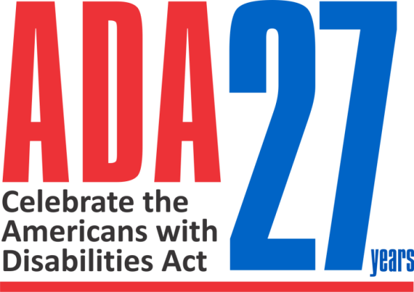 Text reads: ADA 27 Years. Celebrate the Americans with Disabilities Act