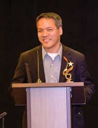 Man at a podium