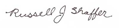 Signature of Russell Shaffer