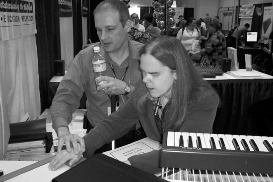 Figure 3: Photograph of Deborah Kendrick and Bill McCann using SAL.