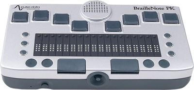 Photo of the BrailleNote PK.
