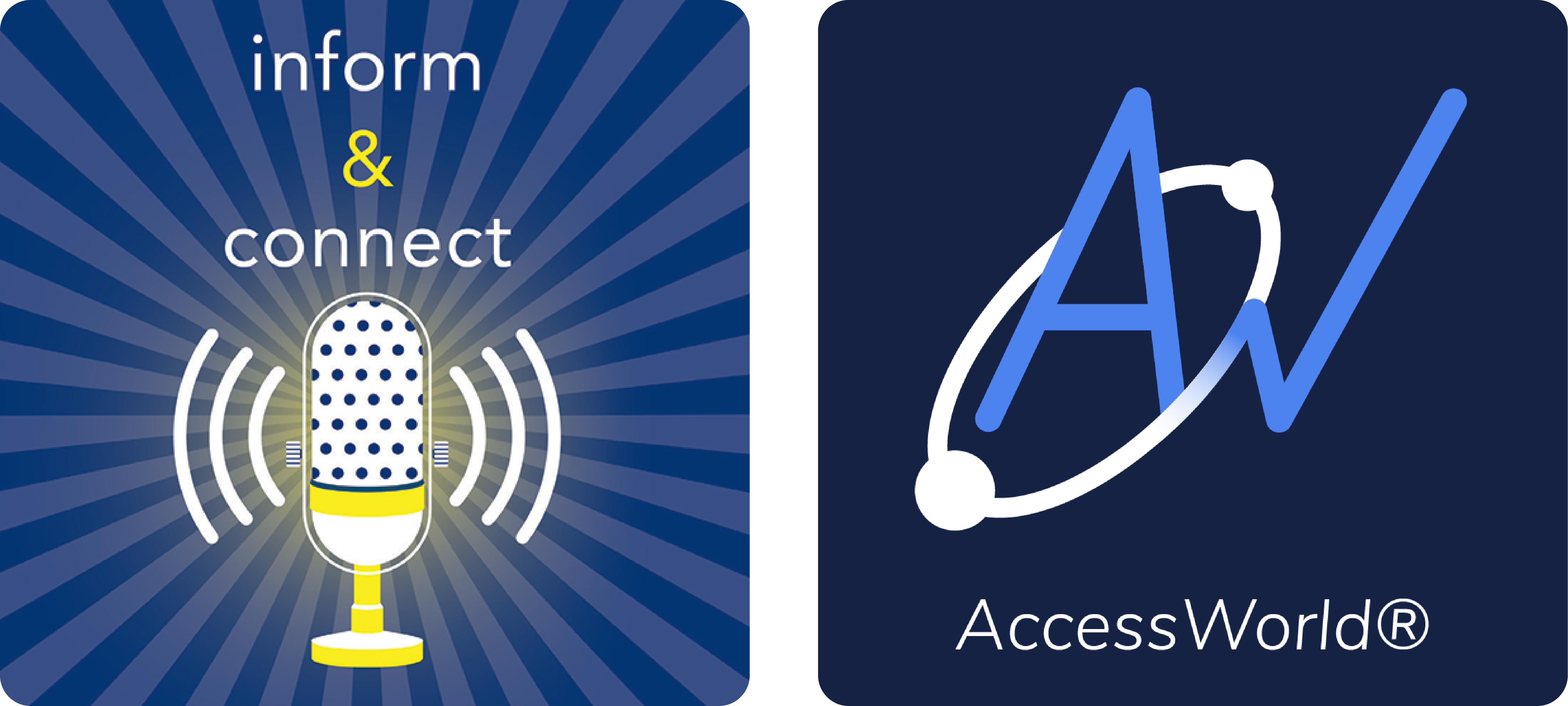 Inform & Connect and AccessWorld Podcast Logos